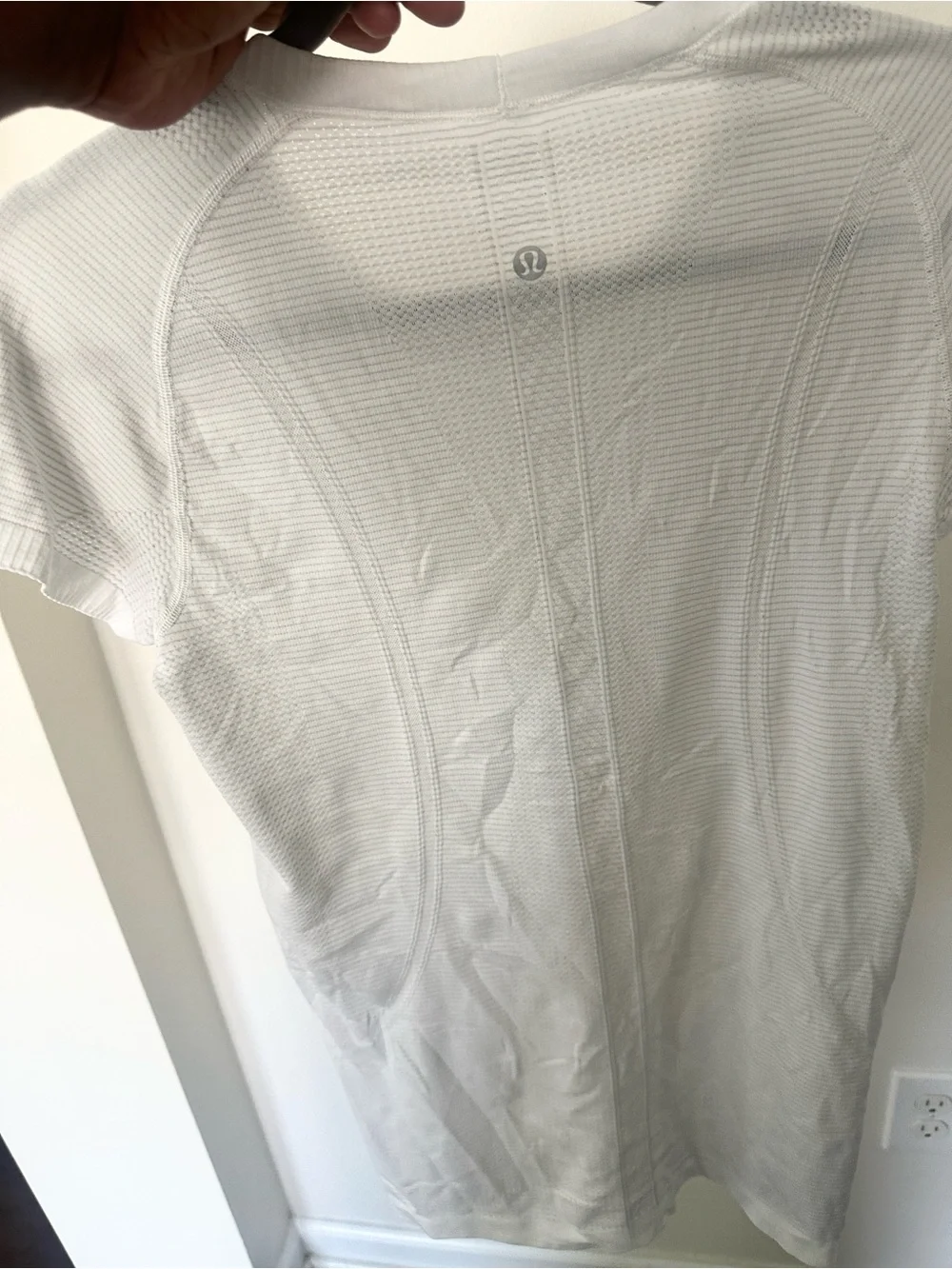 Lululemon White Swiftly Tech Short Sleeve Top 8
